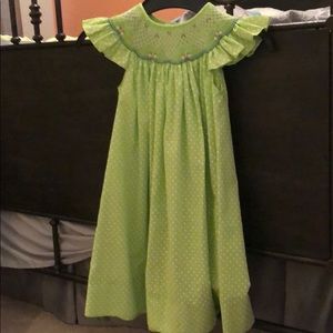 Rosalina smocked dresses with flower pattern